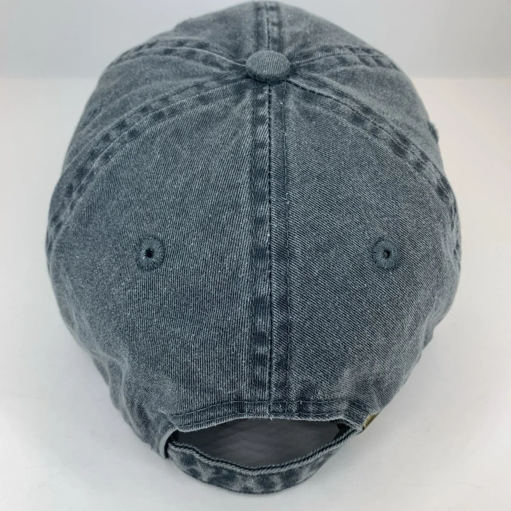 CAMP WOW Oklahoma Hat Gray Adjustable OSFM Strapback Baseball Cap